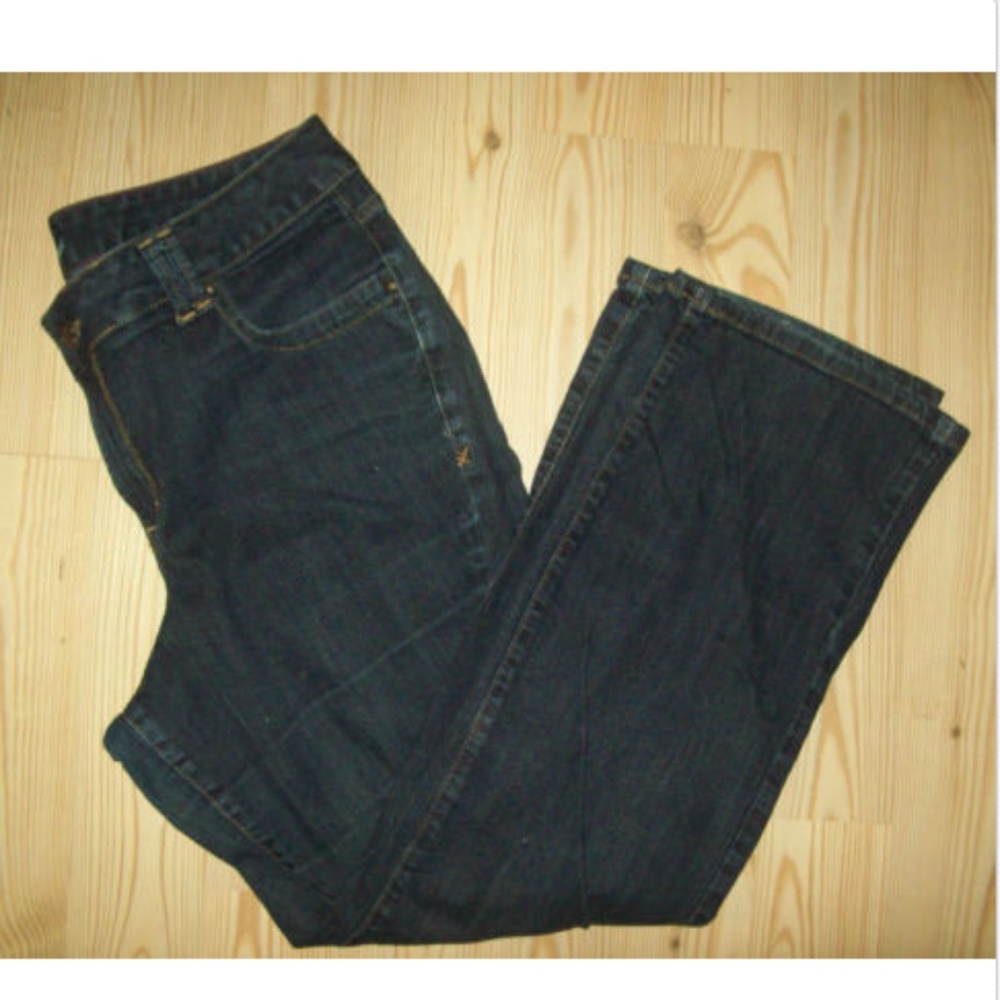 Lane Bryant dark wash bootcut denim blue jeans